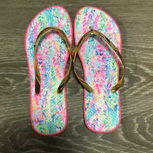 Lily Pulitzer Flip Flops Sz 7/8